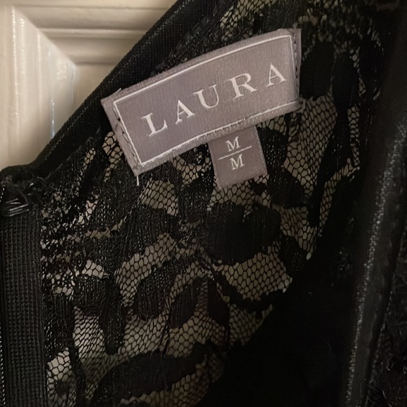 Assymetrical black  sequin dress. Size M/M. Laura brand - Picture 2 of 4